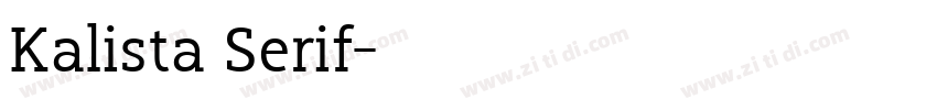 Kalista Serif字体转换